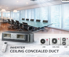 دلوقتي تكييفات LG كونسيلد بخصومات لحد 30% لفترة محدودة