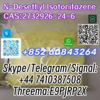 N-Desethyl lsotonitazene   CAS:2732926-24-6  Skype/Telegram/Signal: +44 7410387508 Threema:E9PJRP2X - 2/2