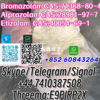 Bromazolam CAS:71368-80-4 Alprazolam CAS:28981-97-7 Etizolam  CAS:40054-69-1 +44 7410387508 - 2/2