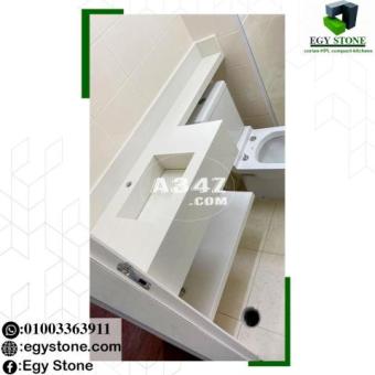 قرص مطابخ كوريان ابيض white corian - 2/2