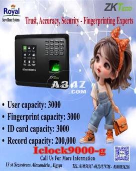 اجهزة حضور و انصراف في اسكندرية  جهاز بصمة ZKTeco Iclock9000-g