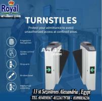 بوابات التحكم في دخول الأفراد في الاسكندرية .   Turnstile gates with access control in Alexandria