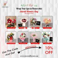 10% OFF Stunning Flower Bouquets for a Memorable Emirati Women’s Day!