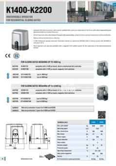 موتور sliding منزلق ريب ايطالى kit k1400