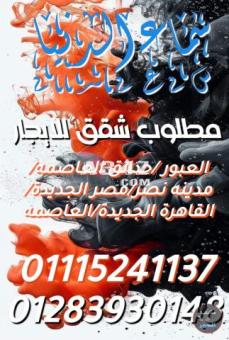 مطلوب شقق للايجار 01115241137