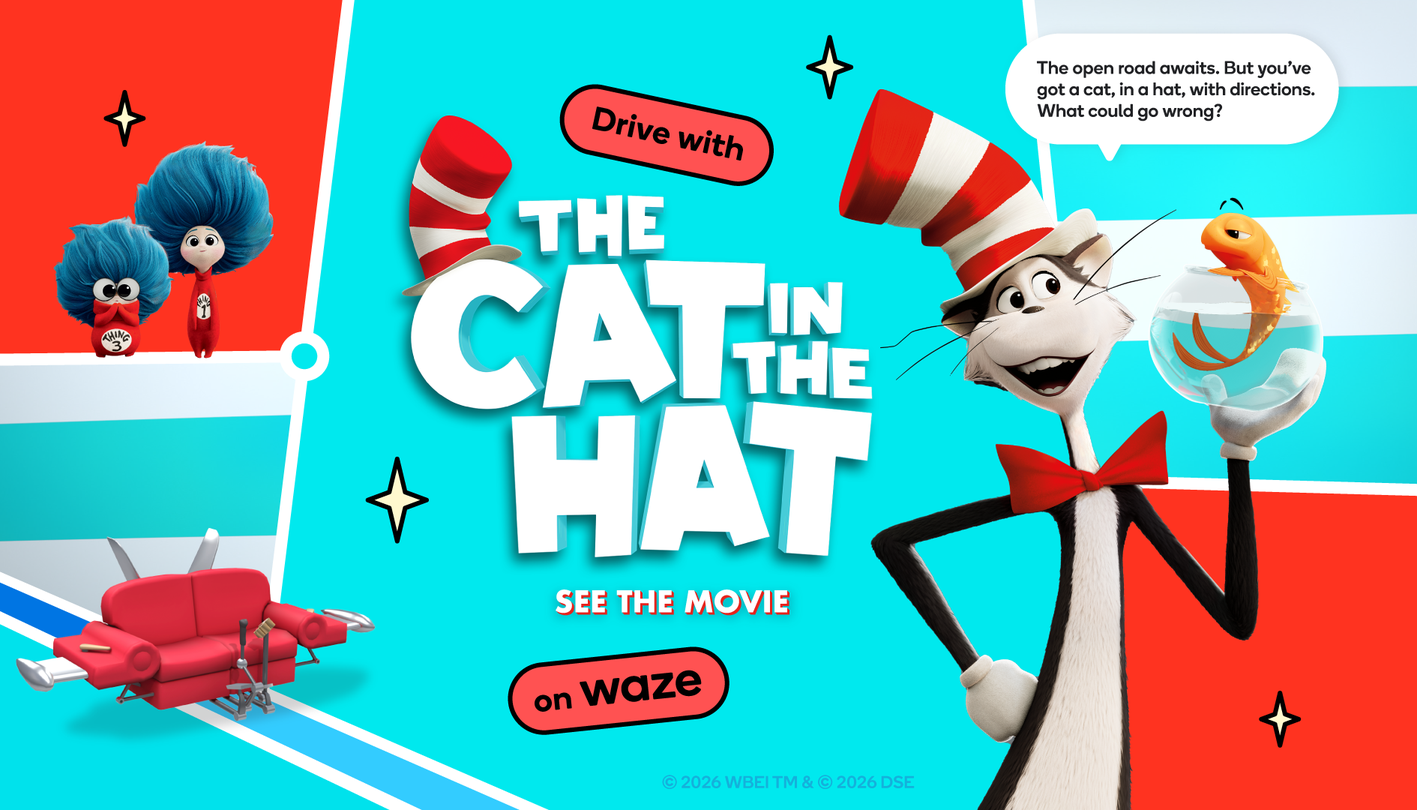 Transform Your Commute with Waze's 'The Cat in the Hat' Experience